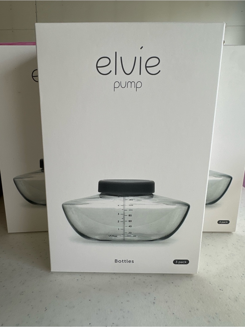 elvie Pump Replacement Bottle - Clear (3 Pack)
